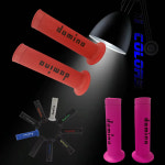 범용 오토바이 고무 젤 도미노 그립 핸들 모토크로스 핏 자전거 모델 11 색 핸들