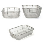 스텐 304 바구니 소쿠리 채망 채반 2단 2호