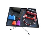 타악기 소형 합주 성가대 접이식 액세서리 브래킷 드럼 완전 밀폐 트레이 스틱 퍼커션 25톤 거치대 1 완전 밀폐 트레이