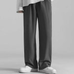 남성 쿨링 와이드 무지 밴딩 팬츠 여름 데일리 바지