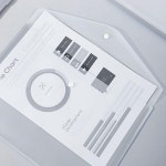 A4투명 파일 폴더 10개입 문서 방수 가방