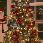 골든벨 뉴리얼 솔잎 눈꽃 트리풀세트 전구포함