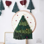 크리스마스 트리 만들기 위빙틀 산타 핸드위빙