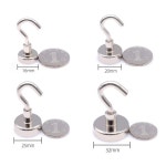 네오디움 고리자석 자석걸이 4종 8개입