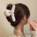 겨울 올림머리 포근 퍼 집게핀 11175257