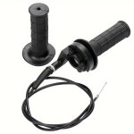 모토크로스 피트 손잡이 바 ATV 레이싱용 오토바이 케이블 그립 클램프 핸들 트위스트 7 8 1세트 바이크 스로틀 쿼드 핸드 더트 Line length