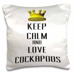 3dRose Crown Keep Calm and Love 그레이하운드 베개 커버 40 6 x 40 16 x 16 pc 화 121098 1
