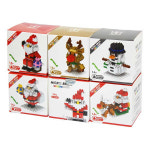 4 크리스마스 산타 나노 미니 블럭 6종 랜덤