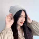 블루밍니트비니 겨울모자