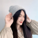 블루밍 니트 비니 겨울모자