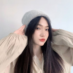 블루밍 니트 비니 겨울모자