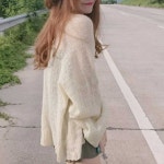 엄마 시스루 스타일 가디건 학생 새학기 캐주얼룩
