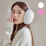 솜사탕 털 귀마개 겨울 골프 스키 외출 방한 귀