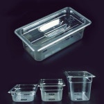 2R6 3분의1 주방바트 밧드 투명 사각밧드 높이 위생밧드 바트