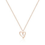 비앤비골드 심플라인 하트펜던트 체인 목걸이 MNN38813