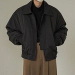 남성 가을 캐주얼 오버핏 포켓 블루종 아우터 자켓