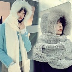 목도리 장갑 머플러 일체형 추운 겨울 필수 아이템