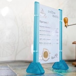 소형 스탠드 액자 메뉴 안내 사진 프레임 4R 5개 탁상