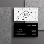 명함 200매 500매 AFTER-GLOW 카페 네일샵 미용실 주얼리 에스테틱 심플 명함디자인 명함제작 디자인진리 세차장01 몽블랑200매