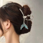 여성 여자 헤어 머리 데일리 집게핀 캐주얼 다용도 멀티 반묶음 올림머리 악세사리 소품