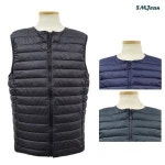 에스엠진 경량 집업 패딩 조끼 라운드넥 웰론 가벼운 SMJ1631