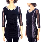 애플댄스 국산 옆라인장식 롱티 고급 댄스복 댄스복상의 에어로빅복 라인댄스복 밸리댄스복 스포츠댄스복 행사복