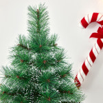 뉴리얼 솔잎 눈꽃 트리 크리스마스 소형트리