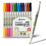 양방향 트윈 네임펜 12색