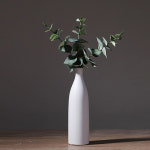 모던 도자기 꽃병 거실 인테리어 오브제 소품 심플 꽃병 생화 북유럽 긴 화병 흰색 대
