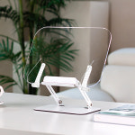 레토지엠에스 레토 레토 레토 투명 독서대 아크릴 높이조절 북스탠드 책받침 투명 독서대 단품 LRB-T03