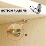 못 지원 50pcs 도금 브래킷 핀 선반브라켓 철 튼튼한 옷장 캐비닛 선반 가구 꺽쇠