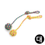 펫모닝 로프 강아지 공 랜덤 훈련용 장난감