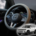 싼타페 mx5핸들커버 실리콘 나파가죽핸들커버