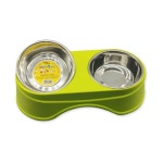 도기프렌드 에띠 더블식기 라임 강이지식기