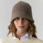 드파운드 드파운드 wholegarment wool bucket hat - cocoa
