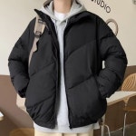 남성 사선 라인 포인트 따뜻한데일리 겨울 패딩 점퍼