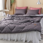 국산 밍크극세사 이불베개세트 차콜