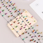 DIY 인형 집 미니어처 가구 액세서리 스트링 조명 크리스마스 장식 1 개