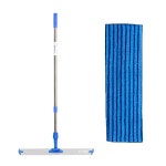 크린메이트 크린메이트 프리미엄 슬림밀대 블루도톰패드 2단봉 세트 중형