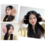 몽실몽실 왕방울 접이식 퍼 귀마개 여성 따듯한