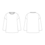 아이옷만들기 재봉패턴 아동복 의류패턴 아동오버핏 티셔츠만들기 옷도안 옷패턴 패턴시트 설명서포함 시접포함 1개 SB-CT02