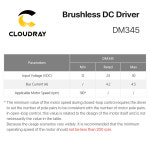 BLDC 모터 70W 드라이버 CLOUDRAY 브러시리스 3 12 상 모터용 42 30VDC 10
