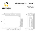 BLDC 모터 70W 드라이버 CLOUDRAY 브러시리스 3 12 상 모터용 42 30VDC 10