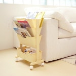 보노하우스 보노하우스 마벨슬림 북트롤리 4단 이동식 틈새 책꽂이