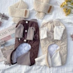 강아지 히트 올인원 패딩 1P 반려견 겨울 방수 자켓 S