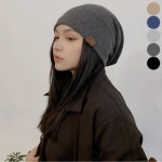 남녀 신축성 롱 면비니 간절기 스판 비니