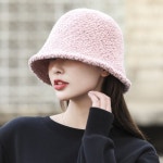 뽀글이 양털 버킷햇 겨울 방한 털 여성 벙거지 모자