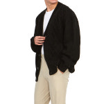 패밀리퍼스트 브레이드 남성 가디건 SWF2313BK