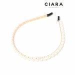 씨아라 CIARA 13K Follo 버블 진주라인 헤어밴드 GoldPlated