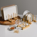 에베르 대나무 접시꽂이 건조대 접시수납 싱크대정리